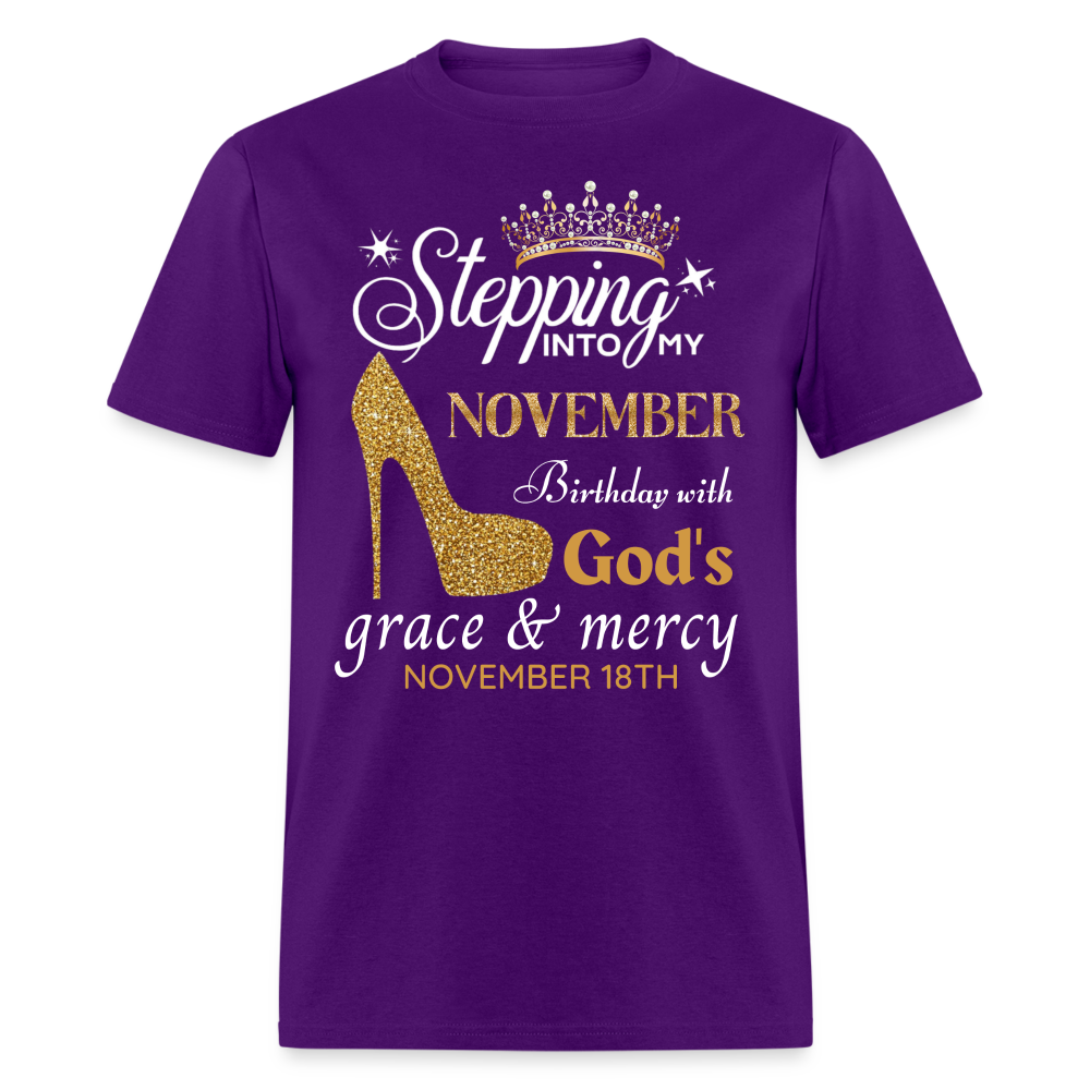 NOVEMBER 18TH GRACE UNISEX SHIRT - purple