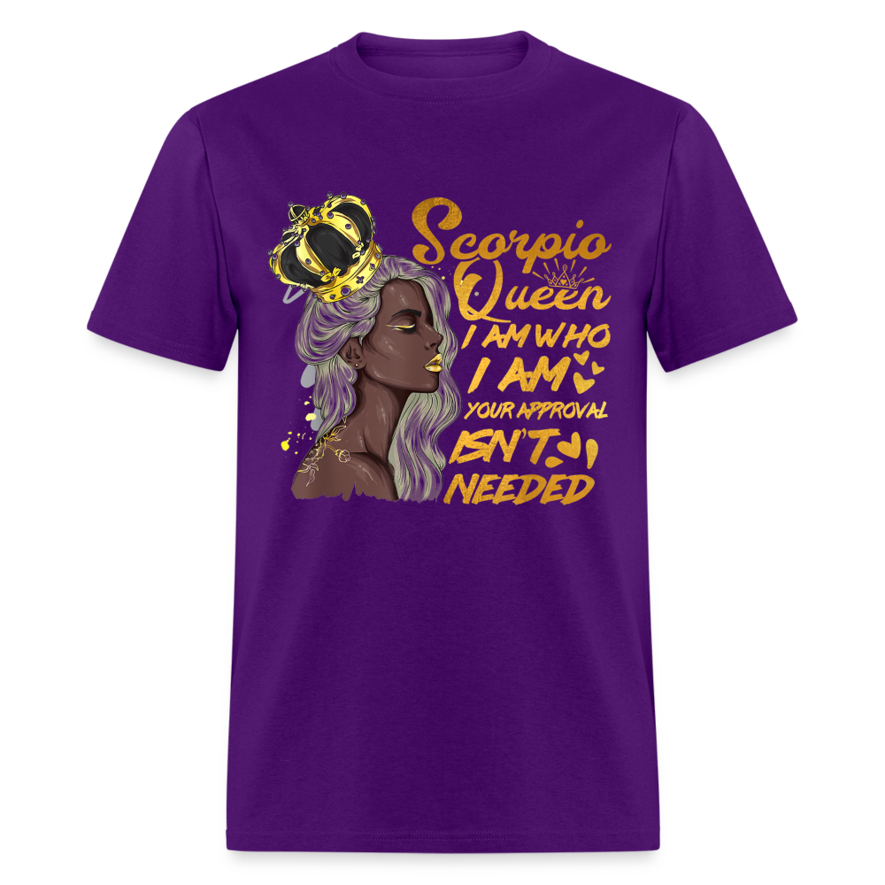 SCORPIO QUEEN I AM UNISEX SHIRT - purple