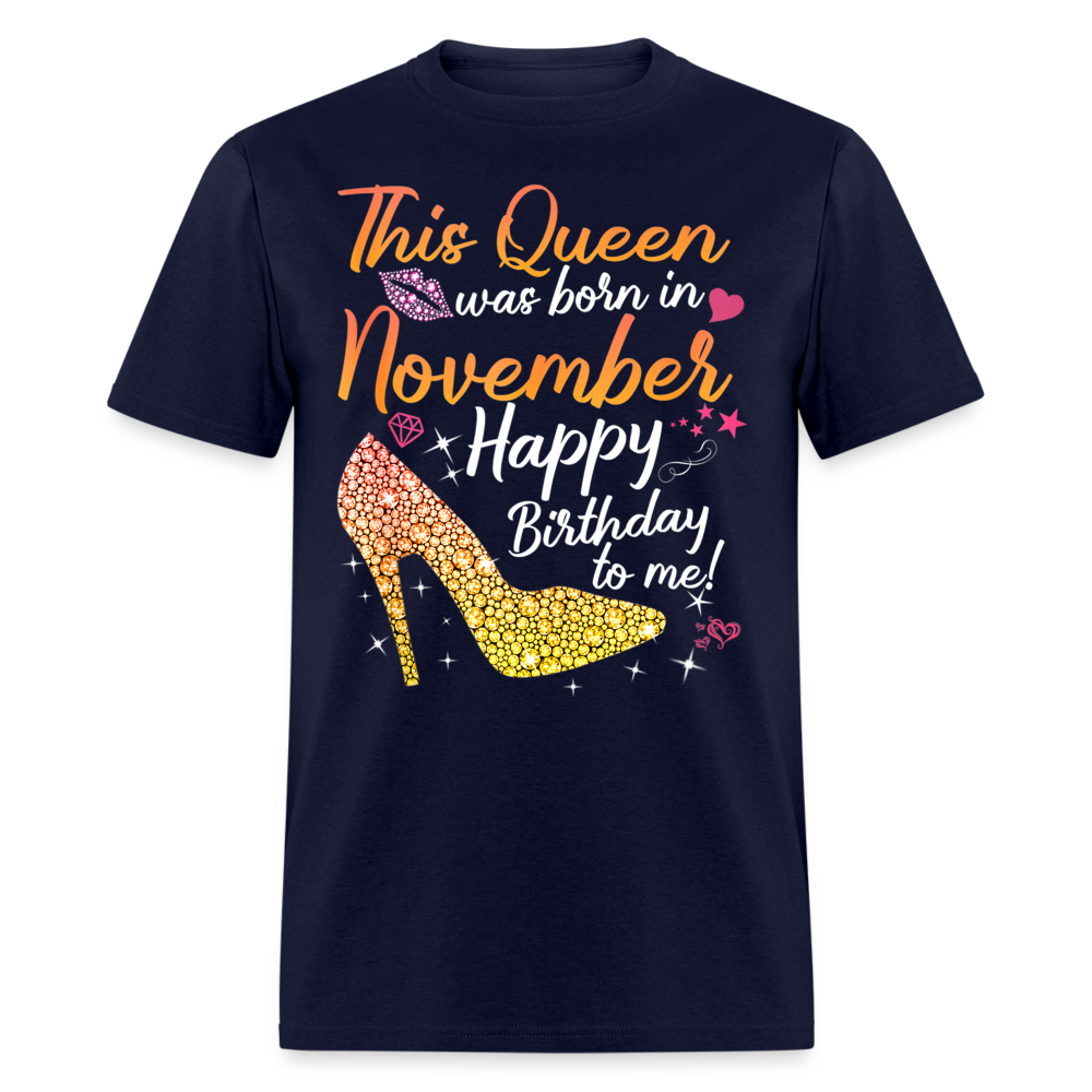 THIS NOVEMBER QUEEN UNISEX SHIRT - navy