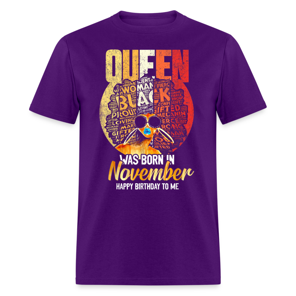 NOVEMBER WOMAN UNISEX SHIRT - purple
