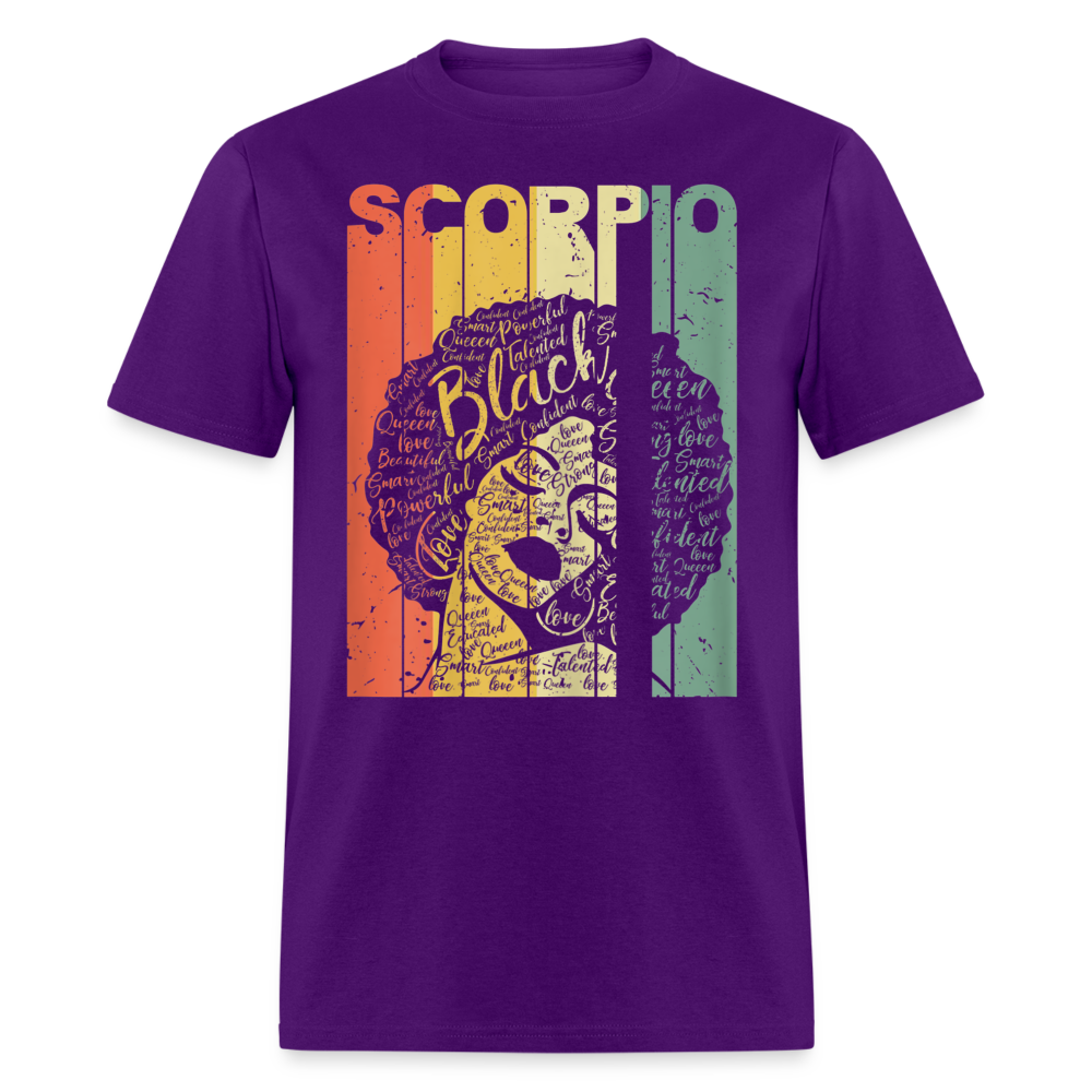SCORPIO BLACK UNISEX SHIRT - purple