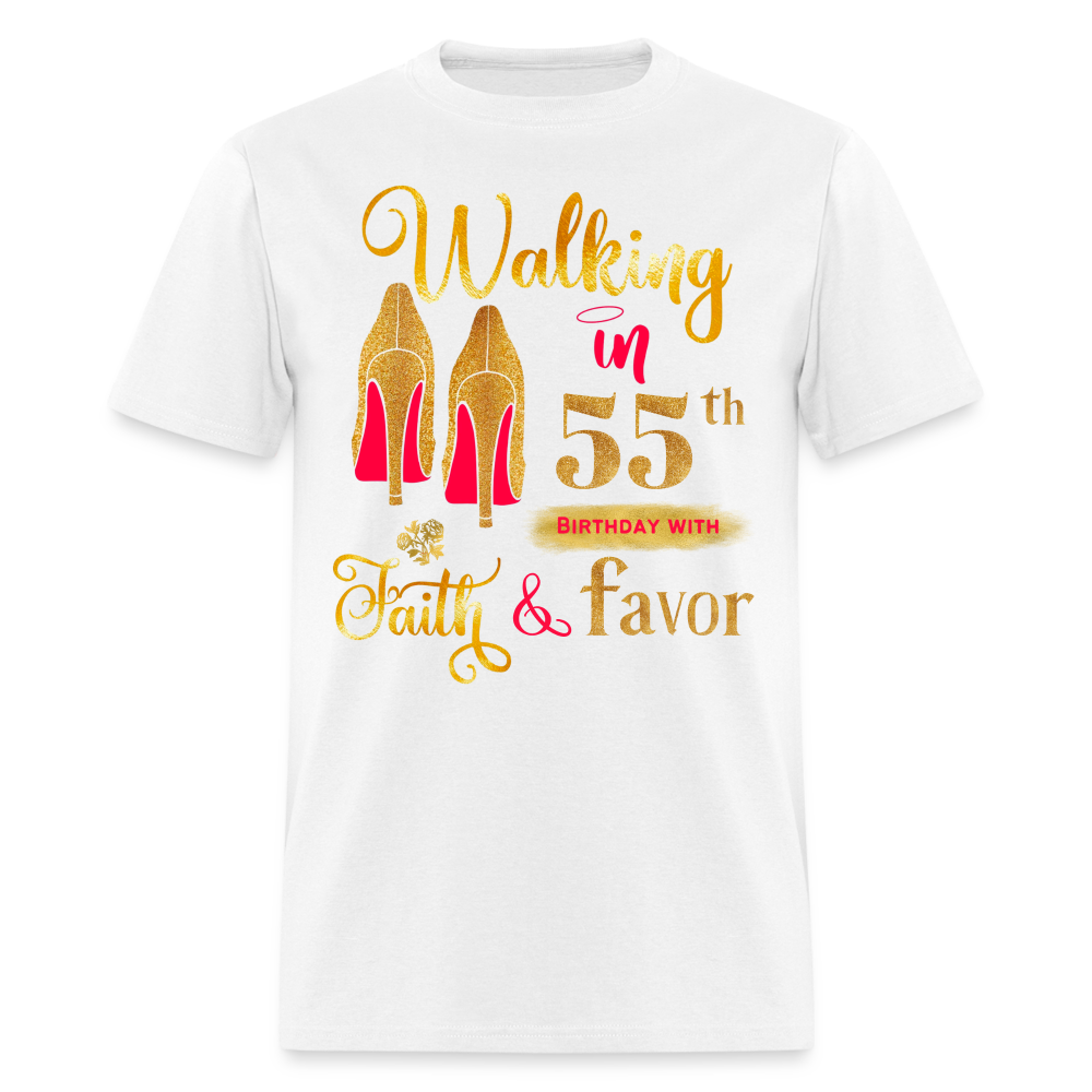 WALKING 55TH FAITH SHIRT - white