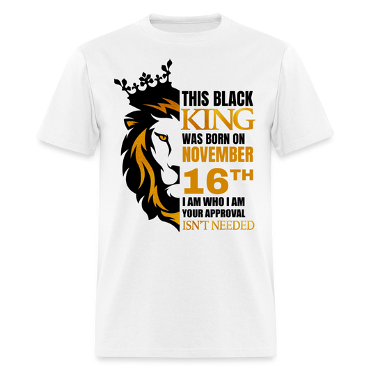 16TH NOVEMBER BLACK KING SHIRT - white