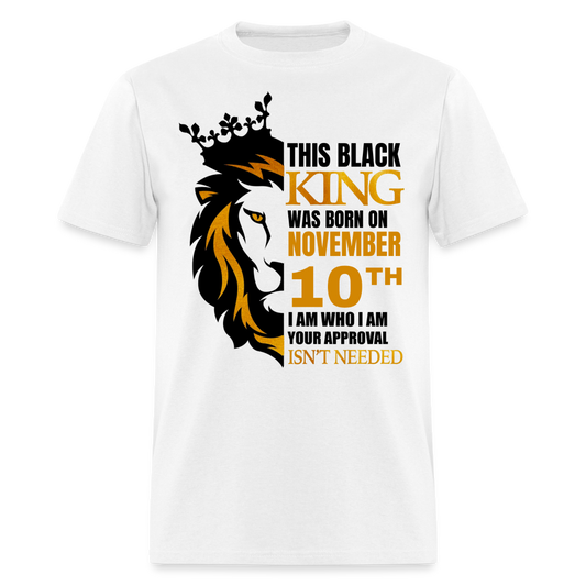 10TH NOVEMBER BLACK KING SHIRT - white