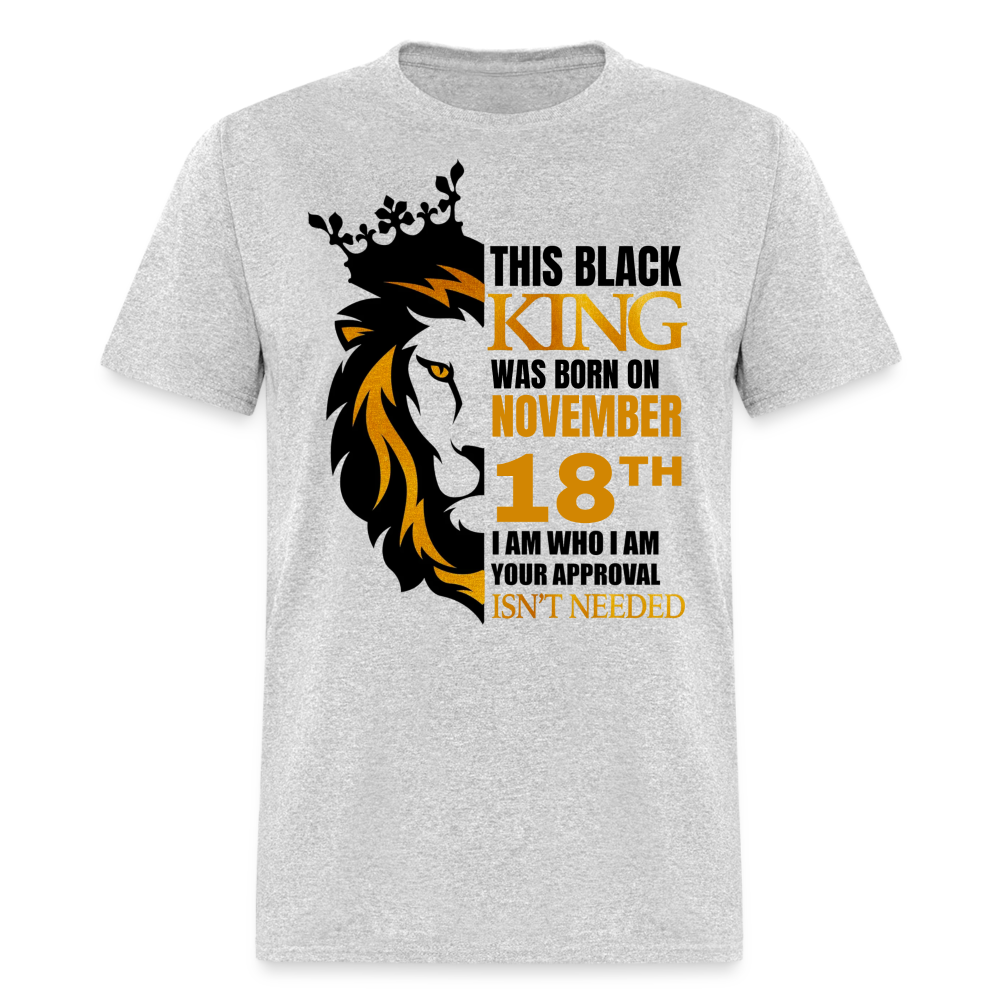 18TH NOVEMBER BLACK KING SHIRT - heather gray