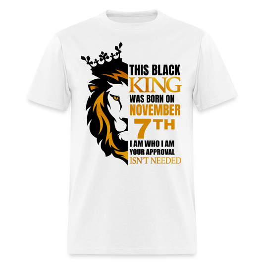 7TH NOVEMBER BLACK KING SHIRT - white