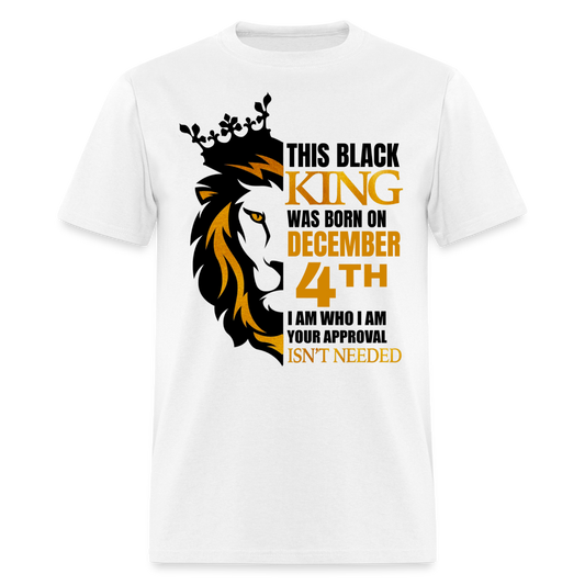 4TH DECEMBER BLACK KING SHIRT - white