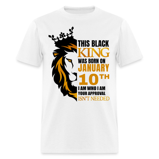 10TH JANUARY BLACK KING SHIRT - white
