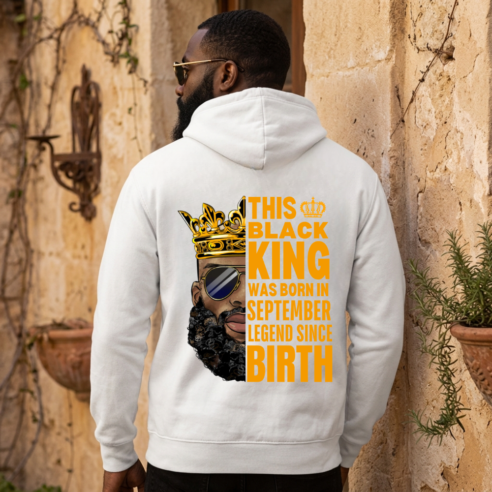 SEPTEMBER KING LEGEND BACK PRINT HOODIE