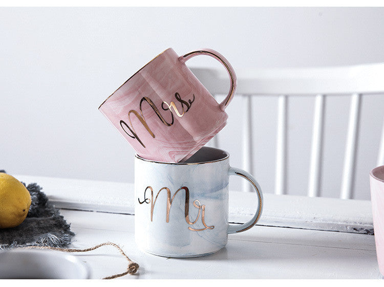 DESIGNER CERAMIC MARBLE PATTERN MUGS