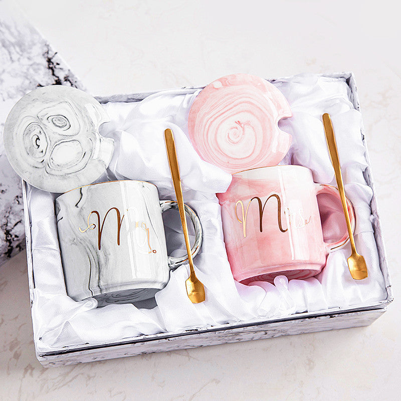DESIGNER CERAMIC MARBLE PATTERN MUGS