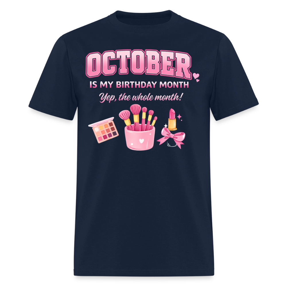 OCTOBER BIRTHDAY MONTH - navy