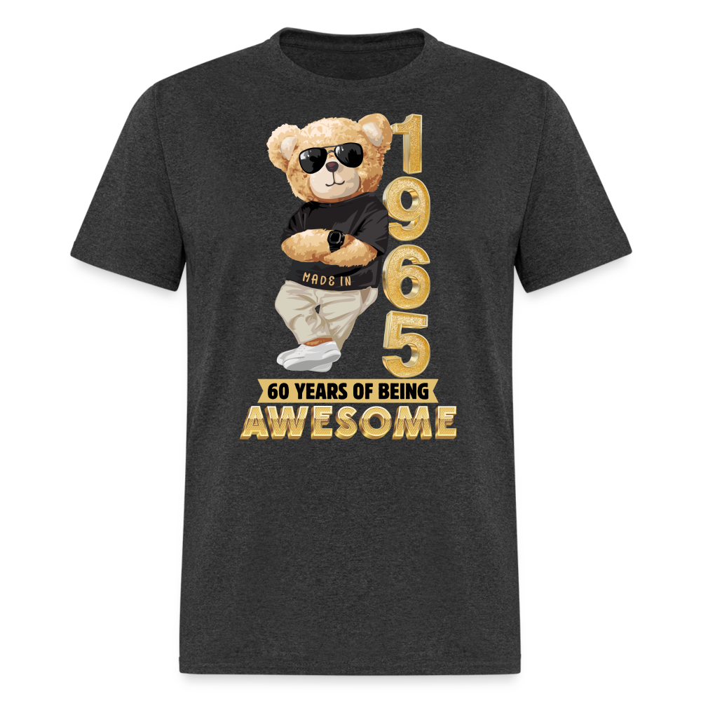60-1965 YEARS OF BEING AWESOME - heather black