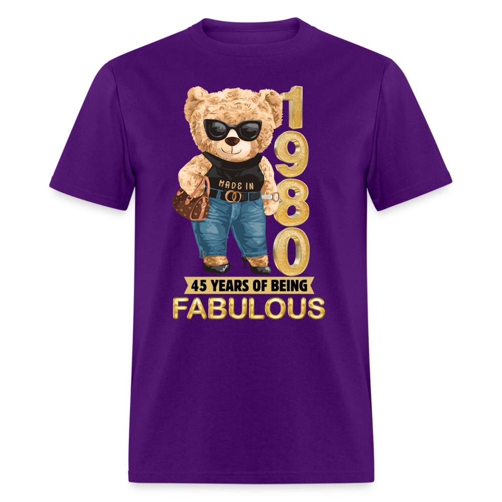 45-1980 YEARS OF BEING FABULOUS - purple