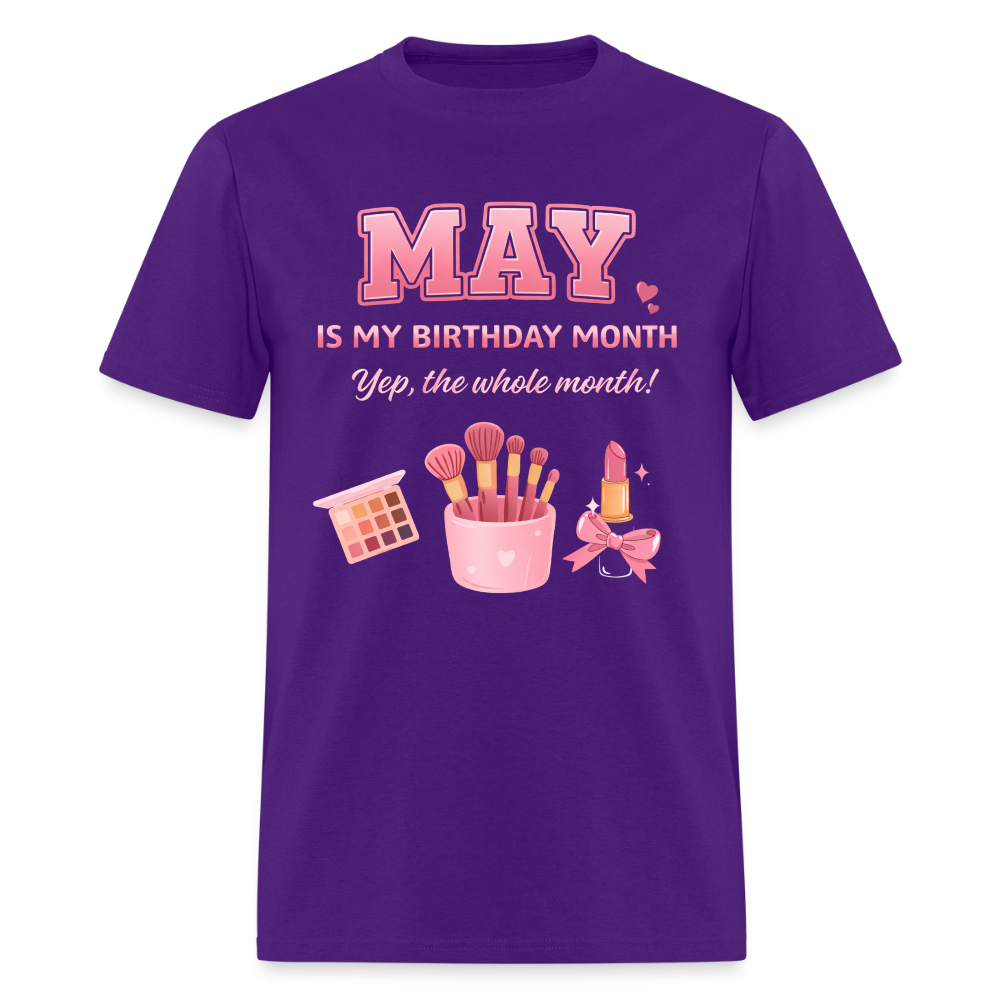 MAY MY BIRTHDAY MONTH - purple