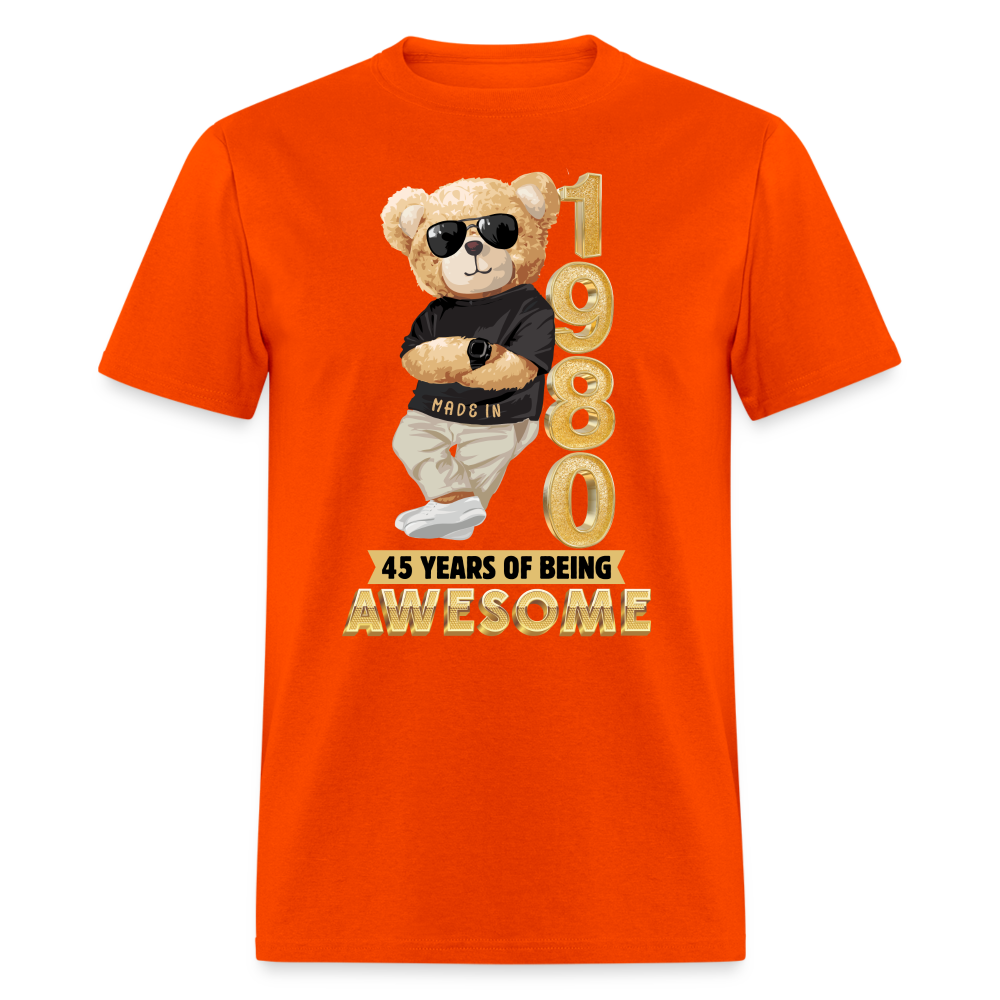 45-1980 YEARS OF BEING AWESOME - orange