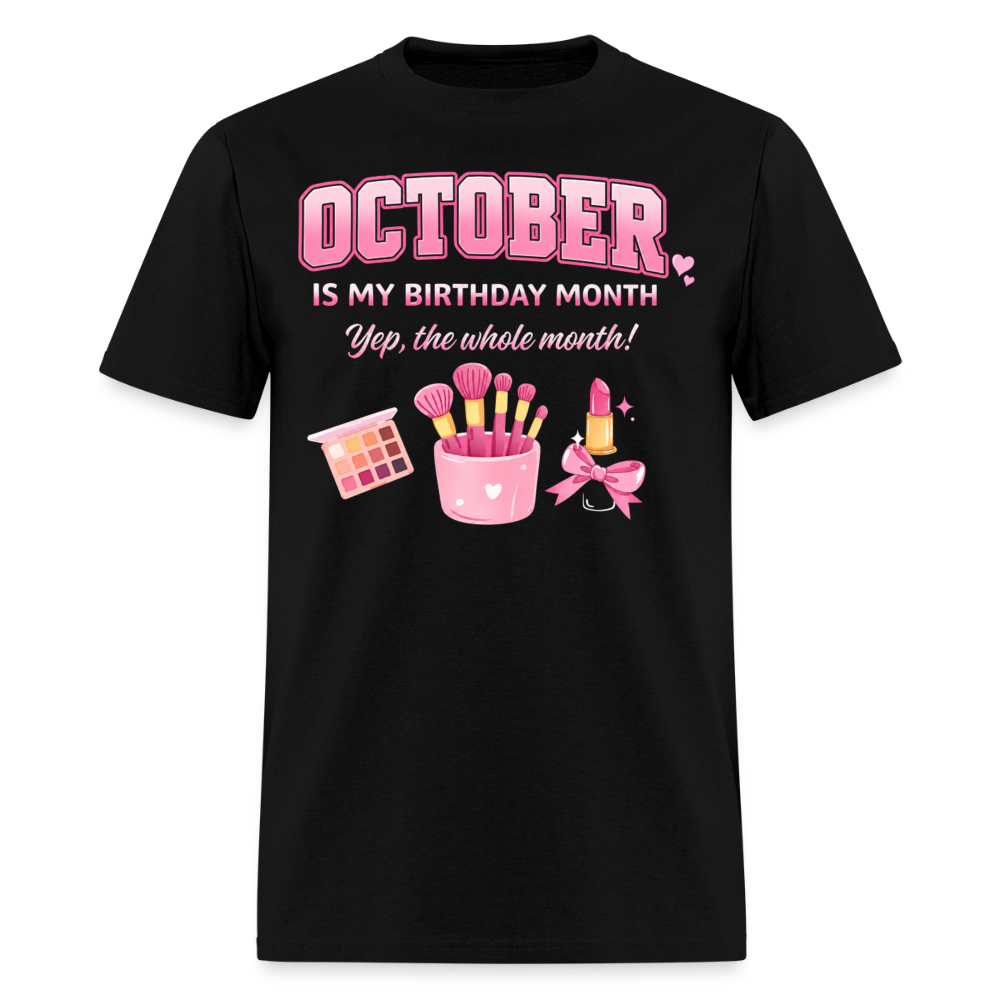 OCTOBER BIRTHDAY MONTH - black