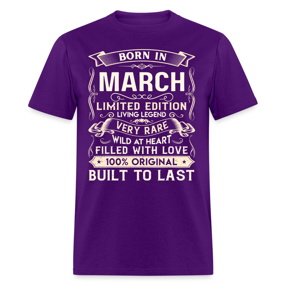 LIVING LEGEND BORN IN MARCH - purple