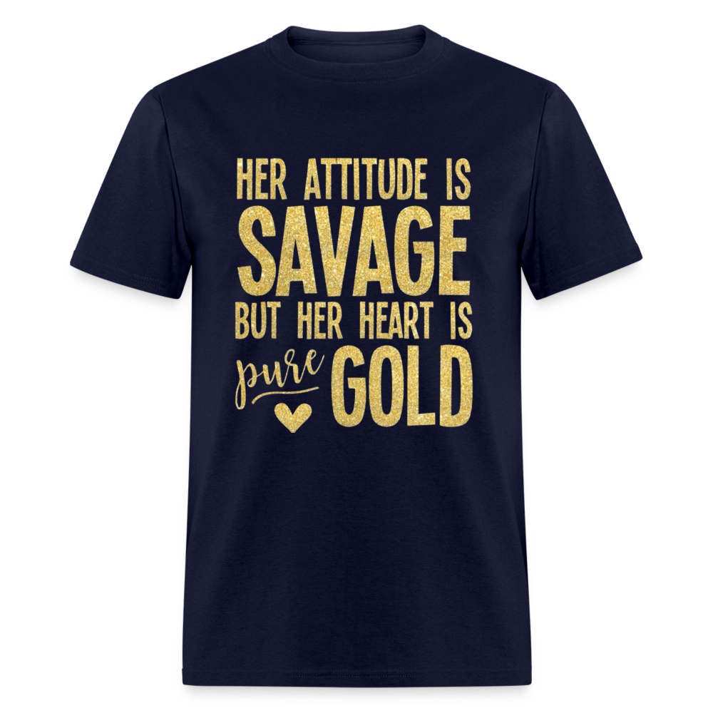 HEART IS PURE GOLD - navy