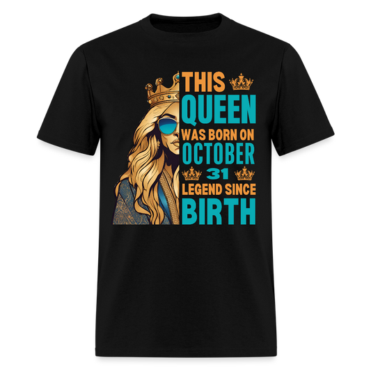 QUEEN 31ST OCTOBER LEGEND - black