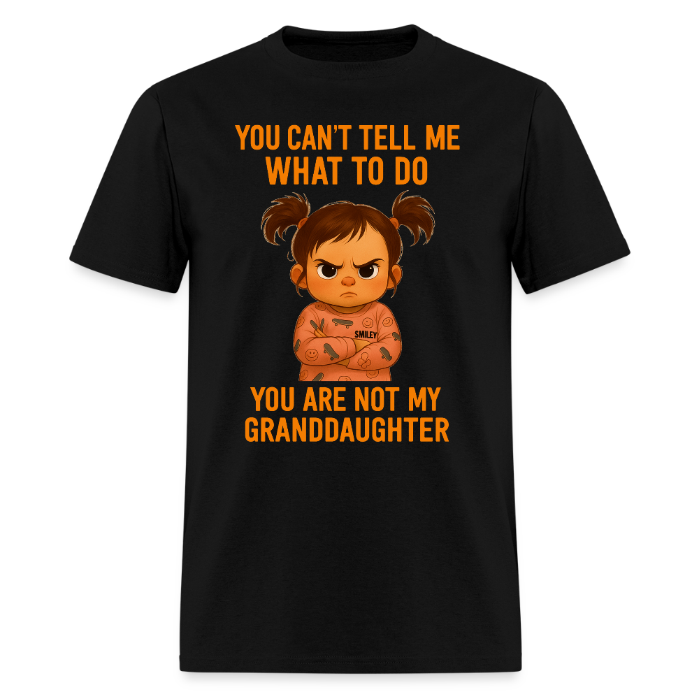 NOT MY GRANDDAUGHTER SHIRT - black