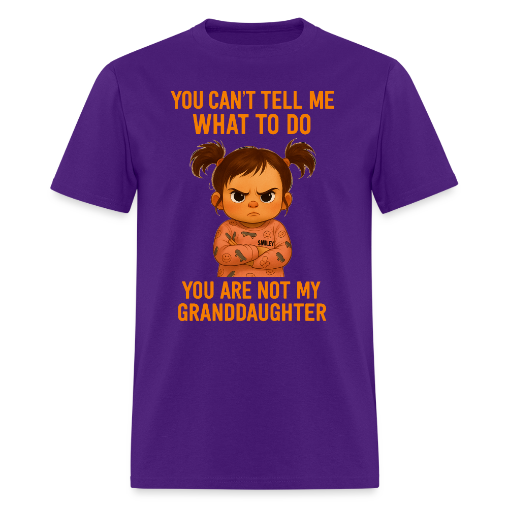 NOT MY GRANDDAUGHTER SHIRT - purple