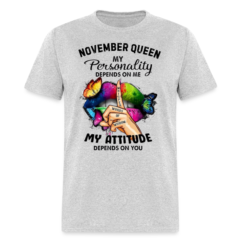 NOVEMBER QUEEN MY ATTITUDE - heather gray