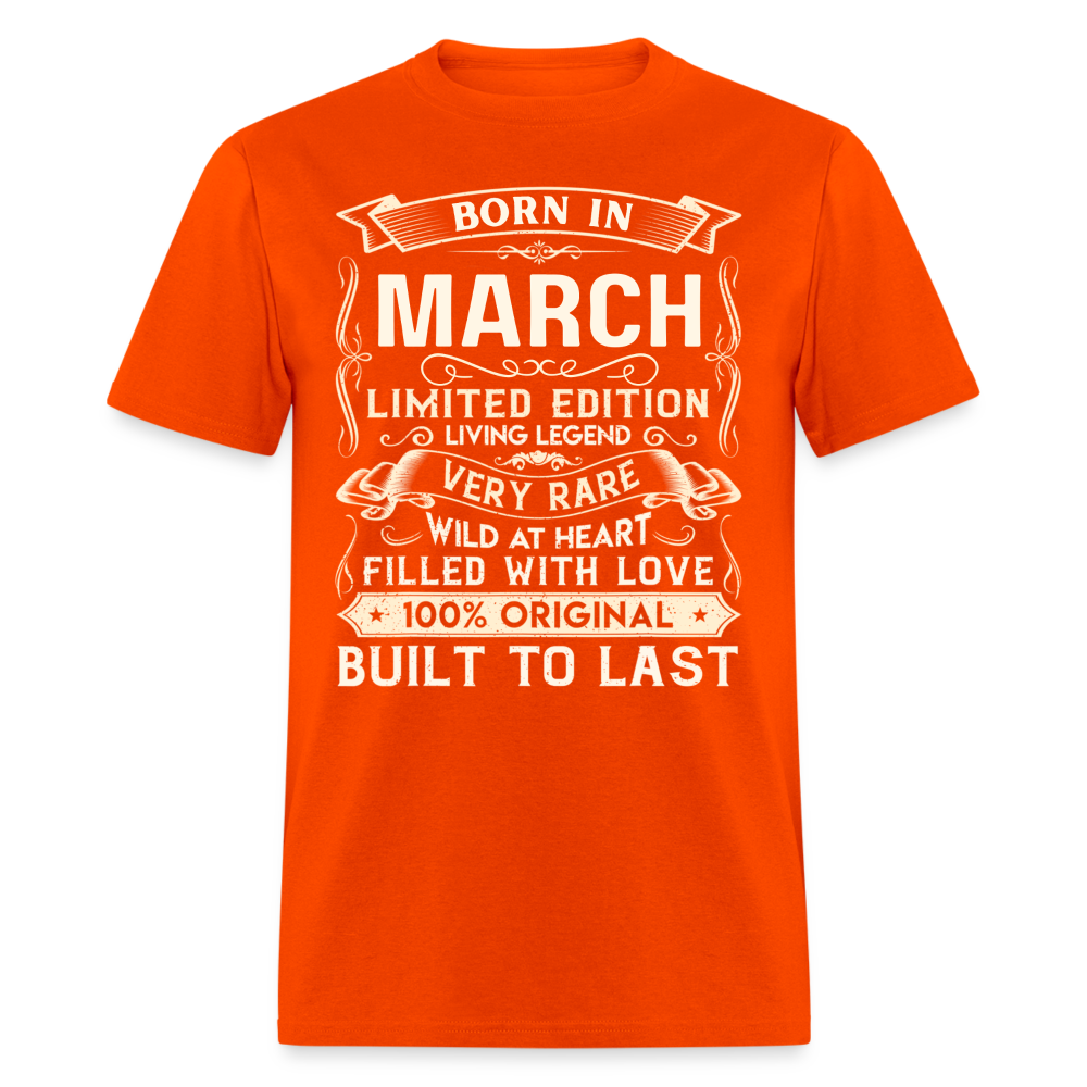LIVING LEGEND BORN IN MARCH - orange