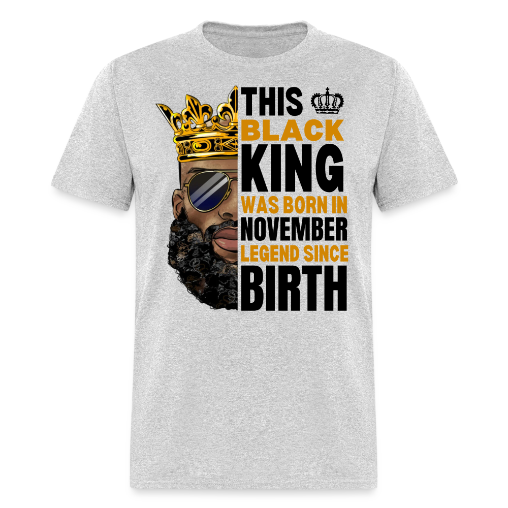 NOVEMBER BLACK KING - heather gray