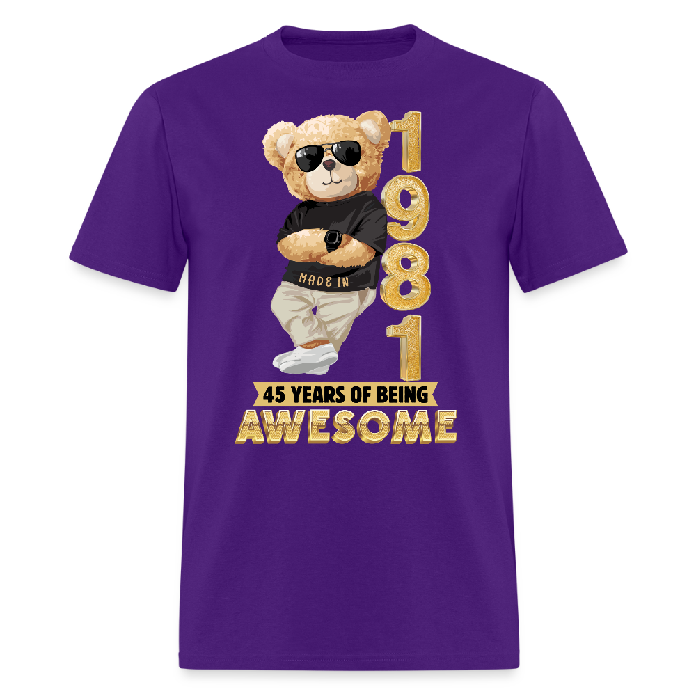 1981-45 YEARS OF BEING AWESOME - purple