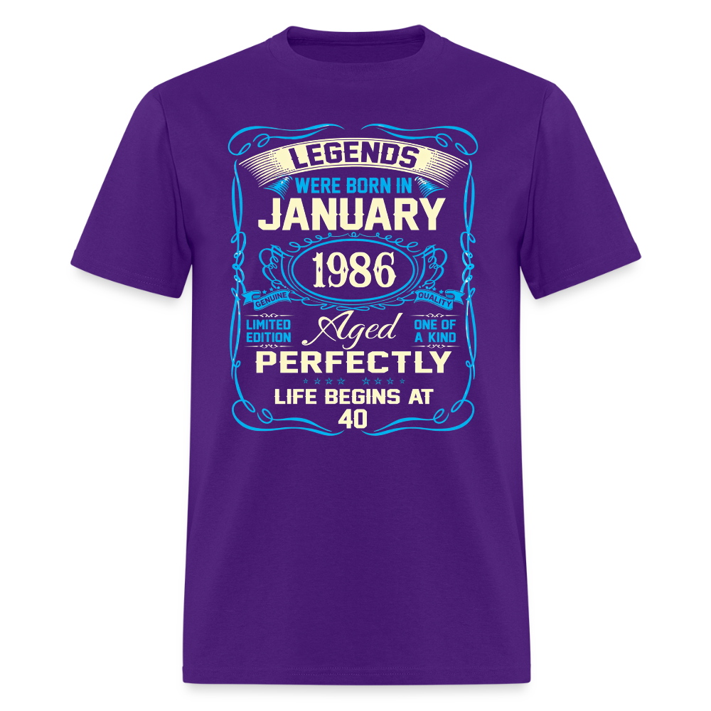 LEGENDS JANUARY 1986 - purple