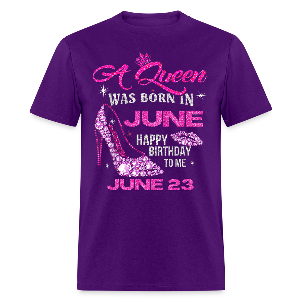 A QUEEN BORN ON 23RD JUNE - purple