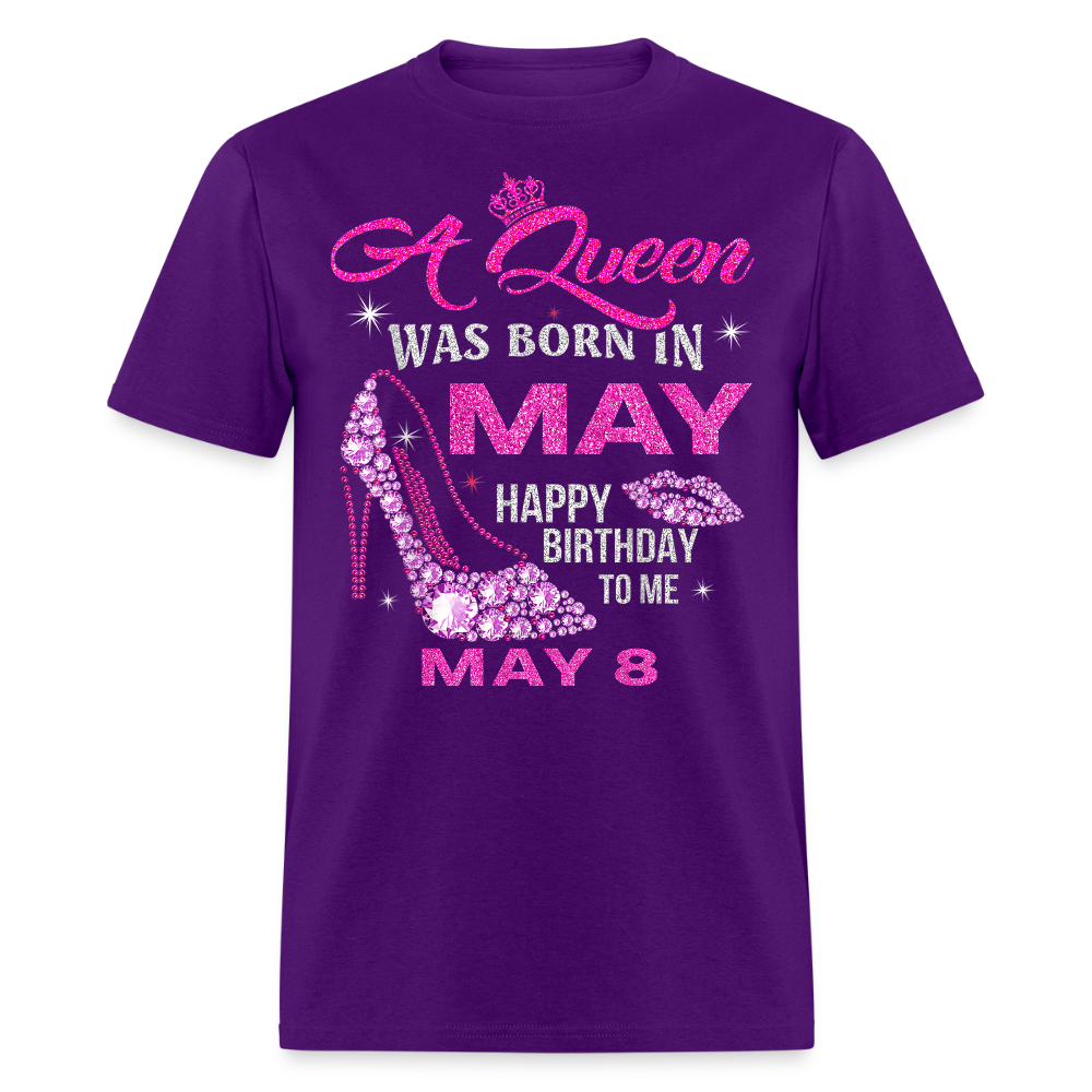 8TH MAY QUEEN - purple