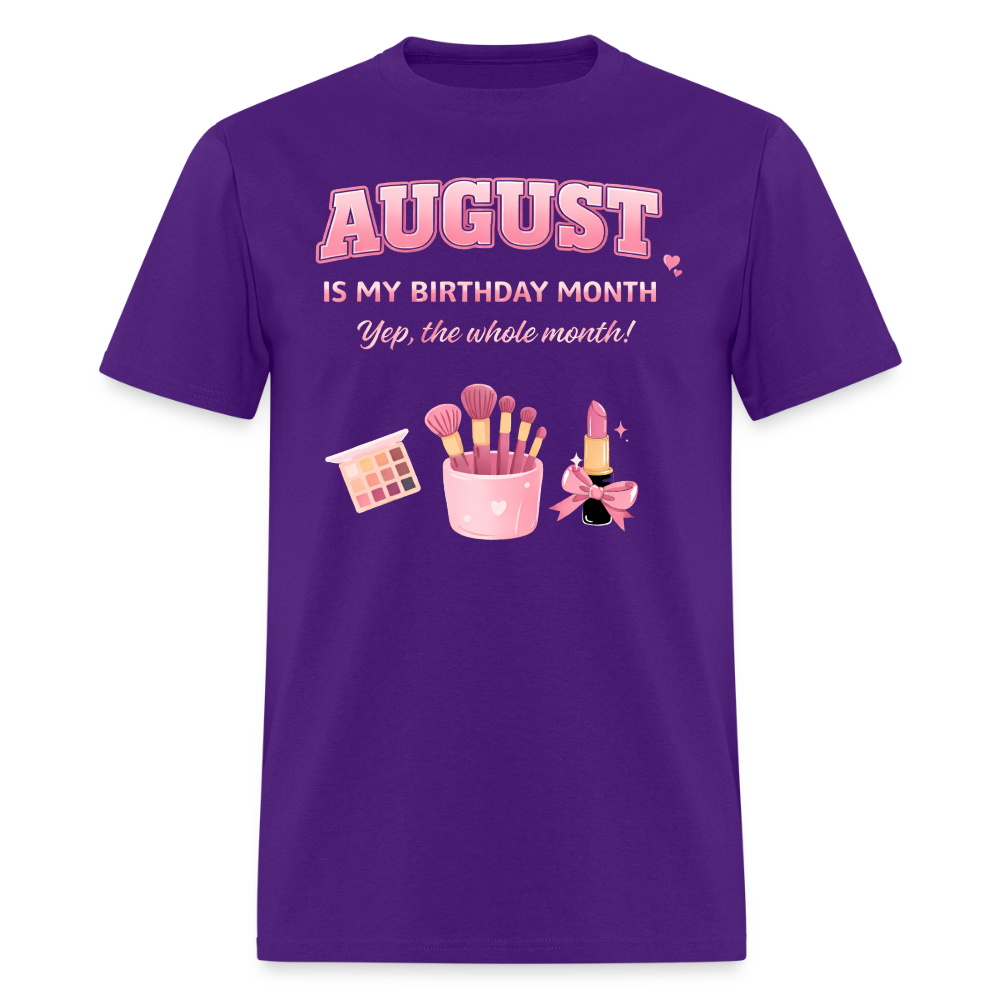 AUGUST MY BIRTHDAY MONTH - purple