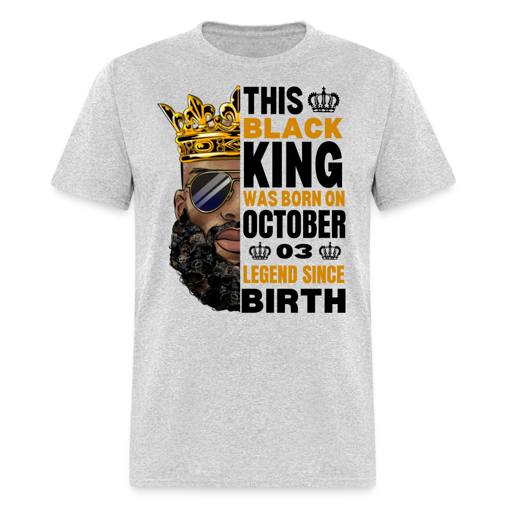 03RD OCTOBER KING LEGEND - heather gray