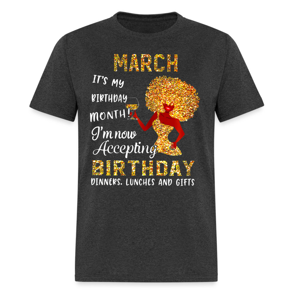 MARCH BIRTHDAY GIFTS - heather black