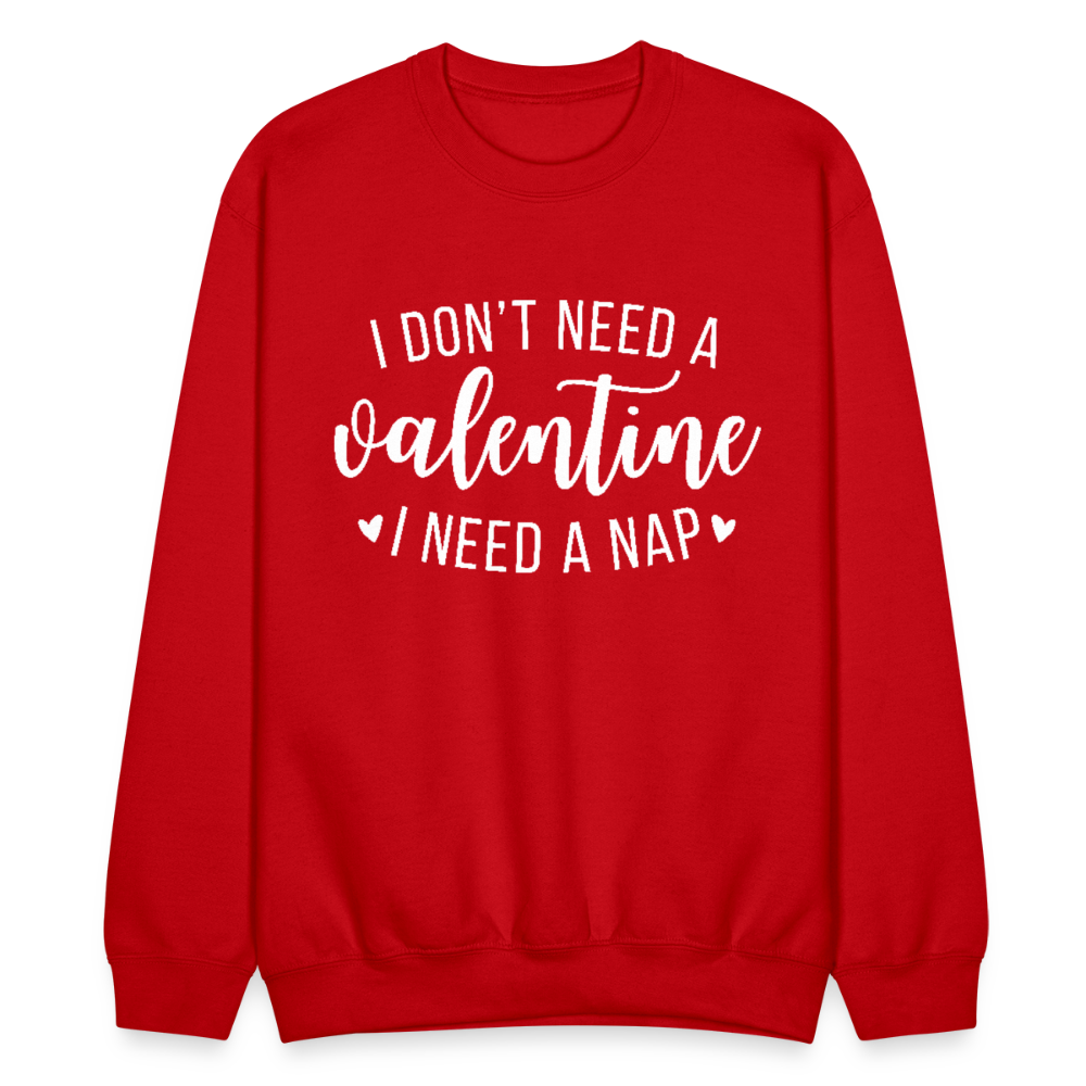 I NEED A NAP SWEATSHIRT - red