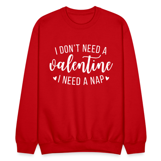 I NEED A NAP SWEATSHIRT - red