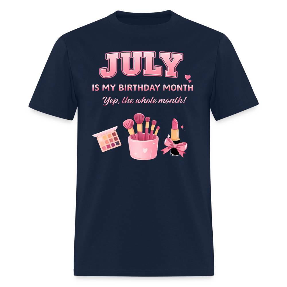 JULY MY BIRTHDAY MONTH - navy