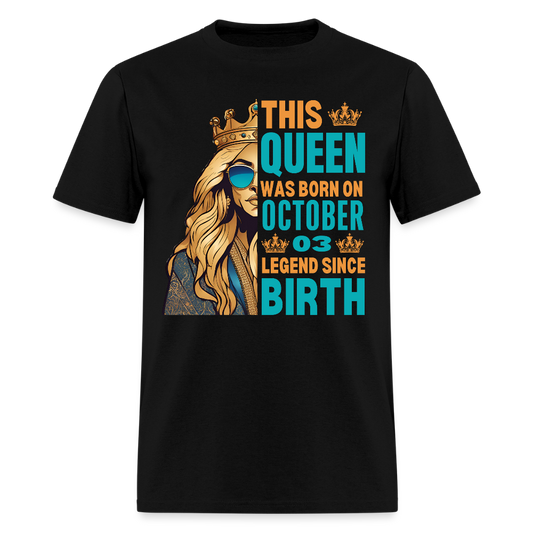 QUEEN 3RD OCTOBER LEGEND - black
