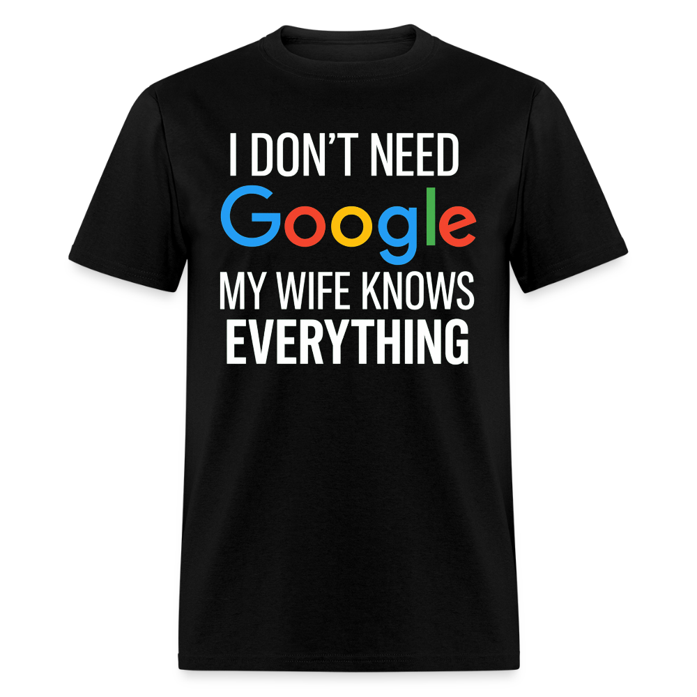 MY WIFE KNOWS EVERYTHING - black