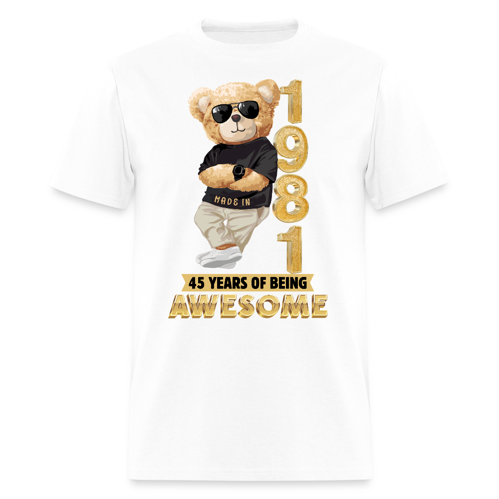 1981-45 YEARS OF BEING AWESOME - white