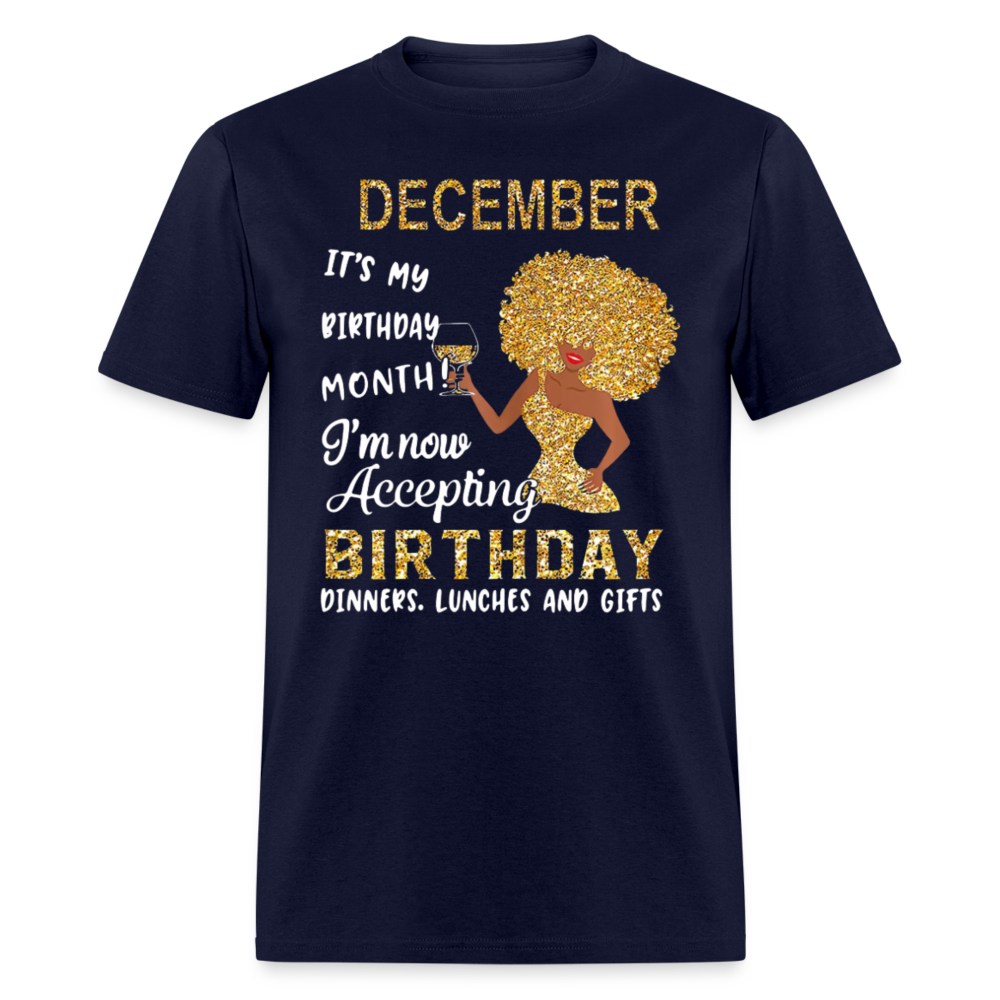 DECEMBER MY BIRTHDAY MONTH - navy