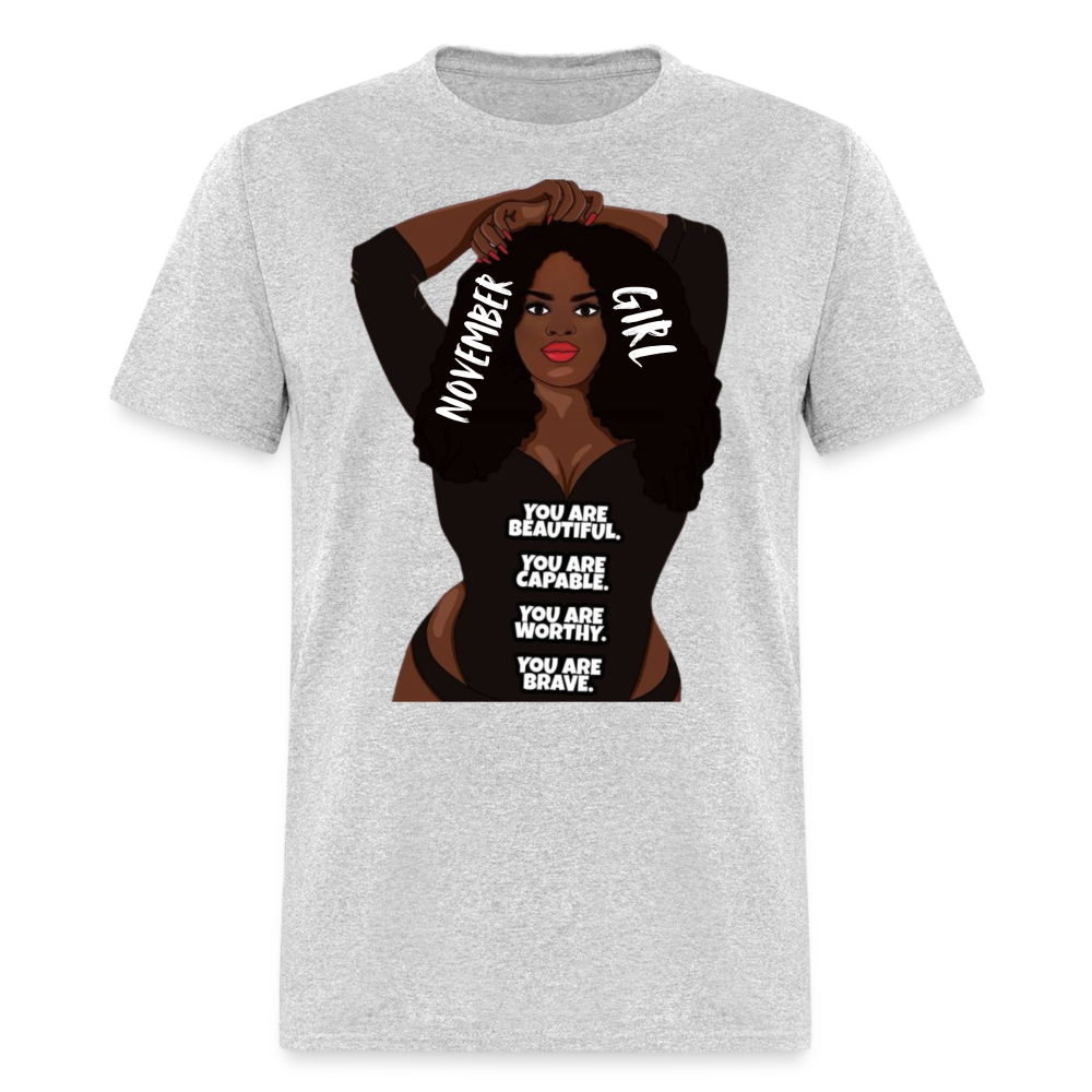 BRAVE NOVEMBER GIRL - heather gray