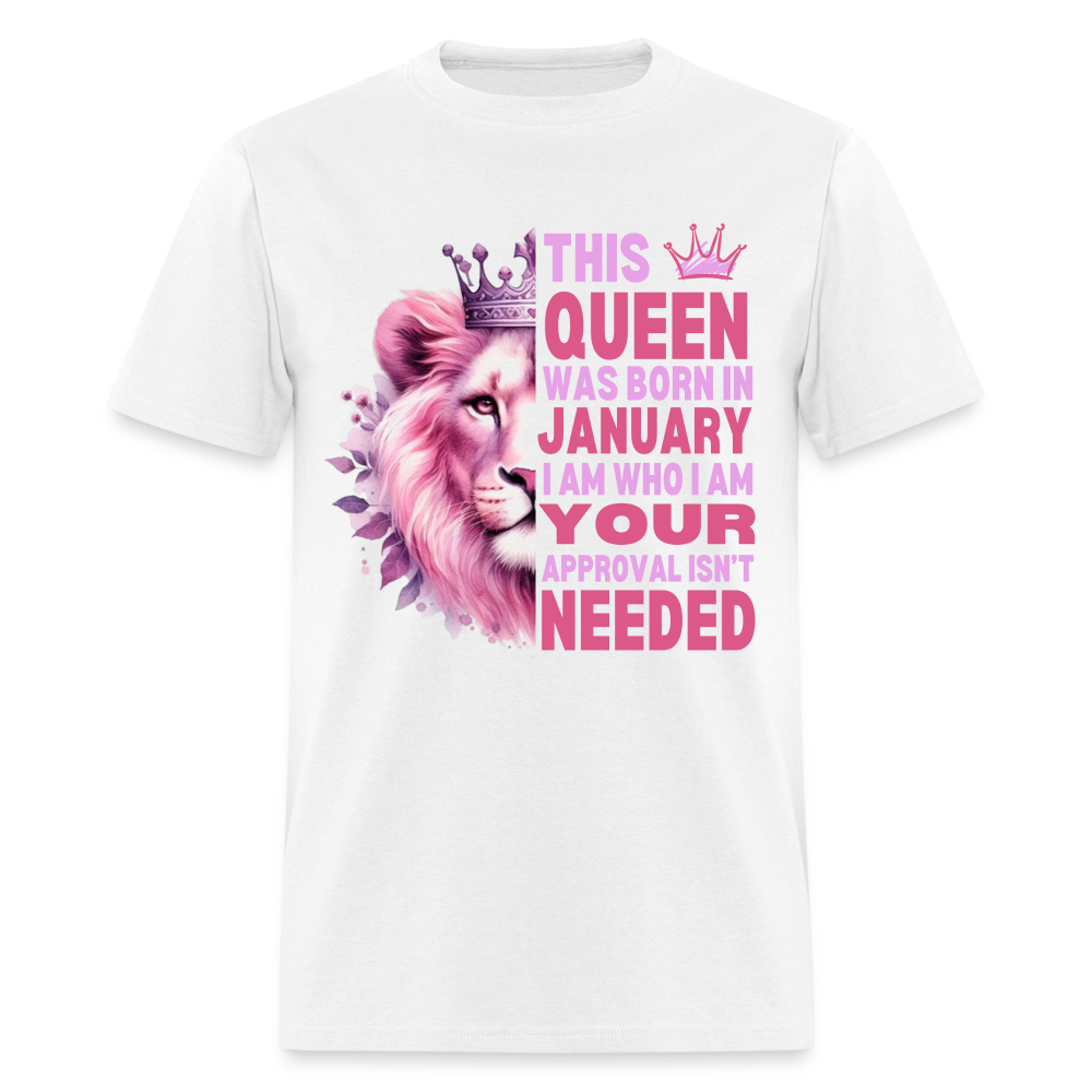 JANUARY QUEEN I AM WHO I AM - white