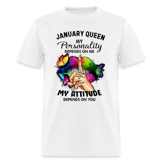 JANUARY QUEEN MY ATTITUDE - white