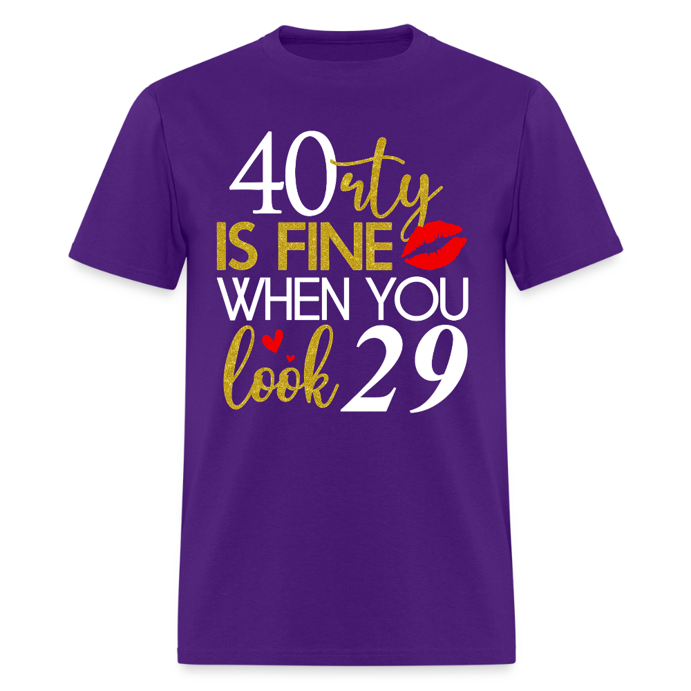 40 IS FINE 29 - purple