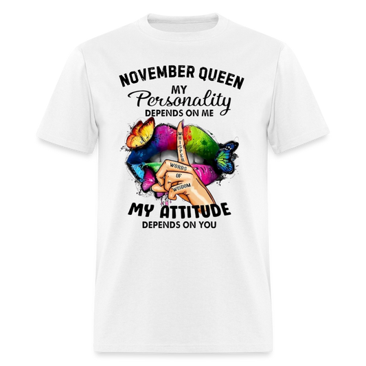 NOVEMBER QUEEN MY ATTITUDE - white