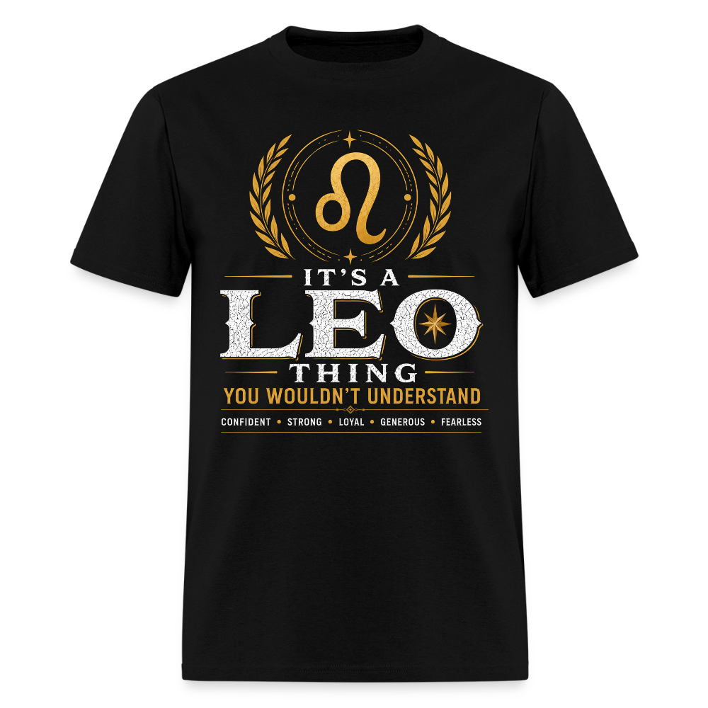 IT'S A LEO THING - black