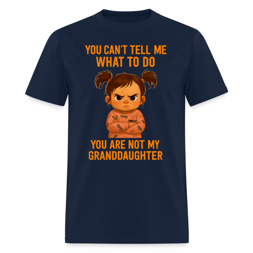 NOT MY GRANDDAUGHTER SHIRT - navy